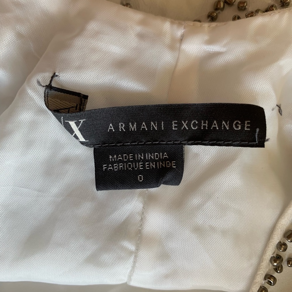 Armani Exchange Silver Beaded Dress - Picture 7 of 7